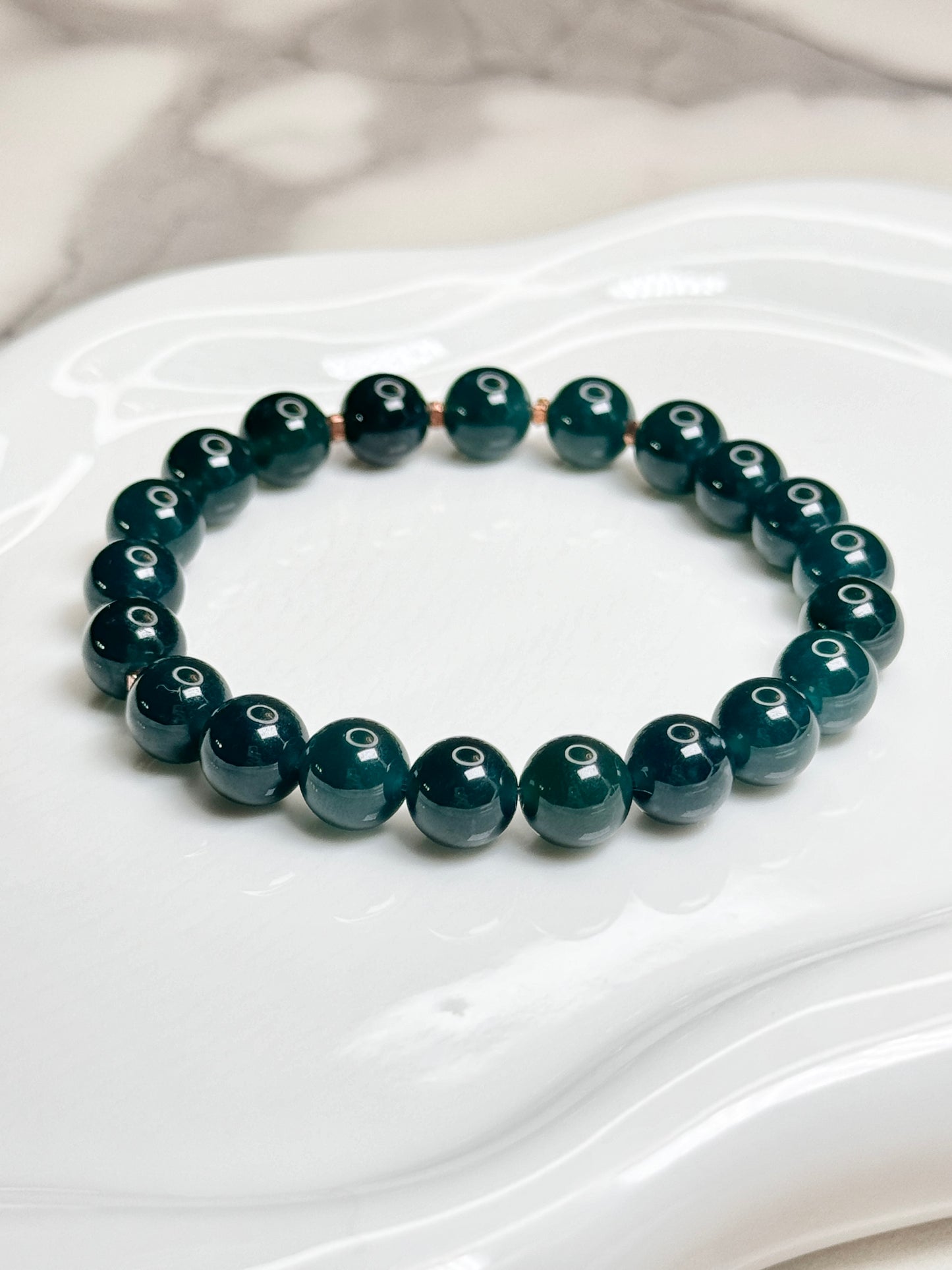 Bluewater Kind of Jadeite Beaded Bracelet