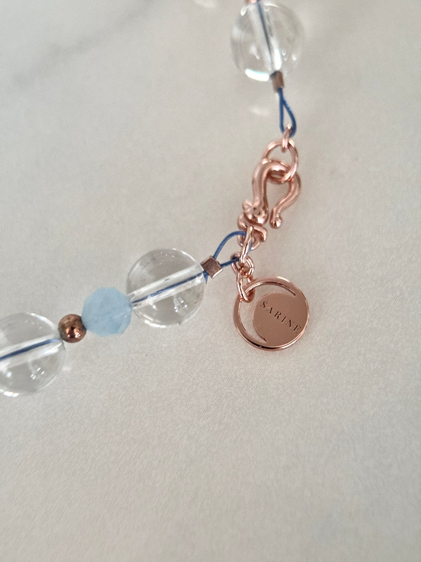 Clear Quartz & Morganite Necklace