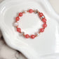 Rhodochrosite Pearl Herkimer Diamond Bracelace