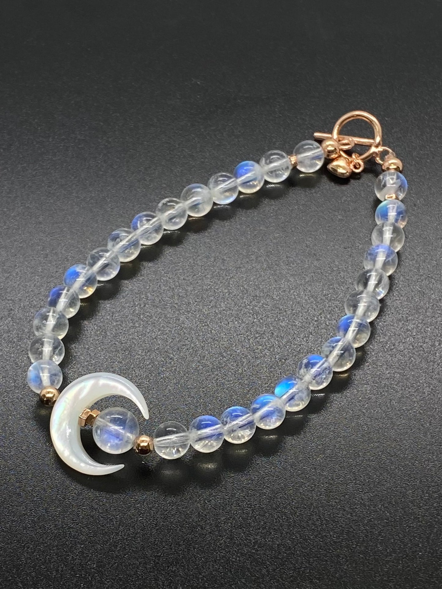 New Moon Moonstone Bracelet