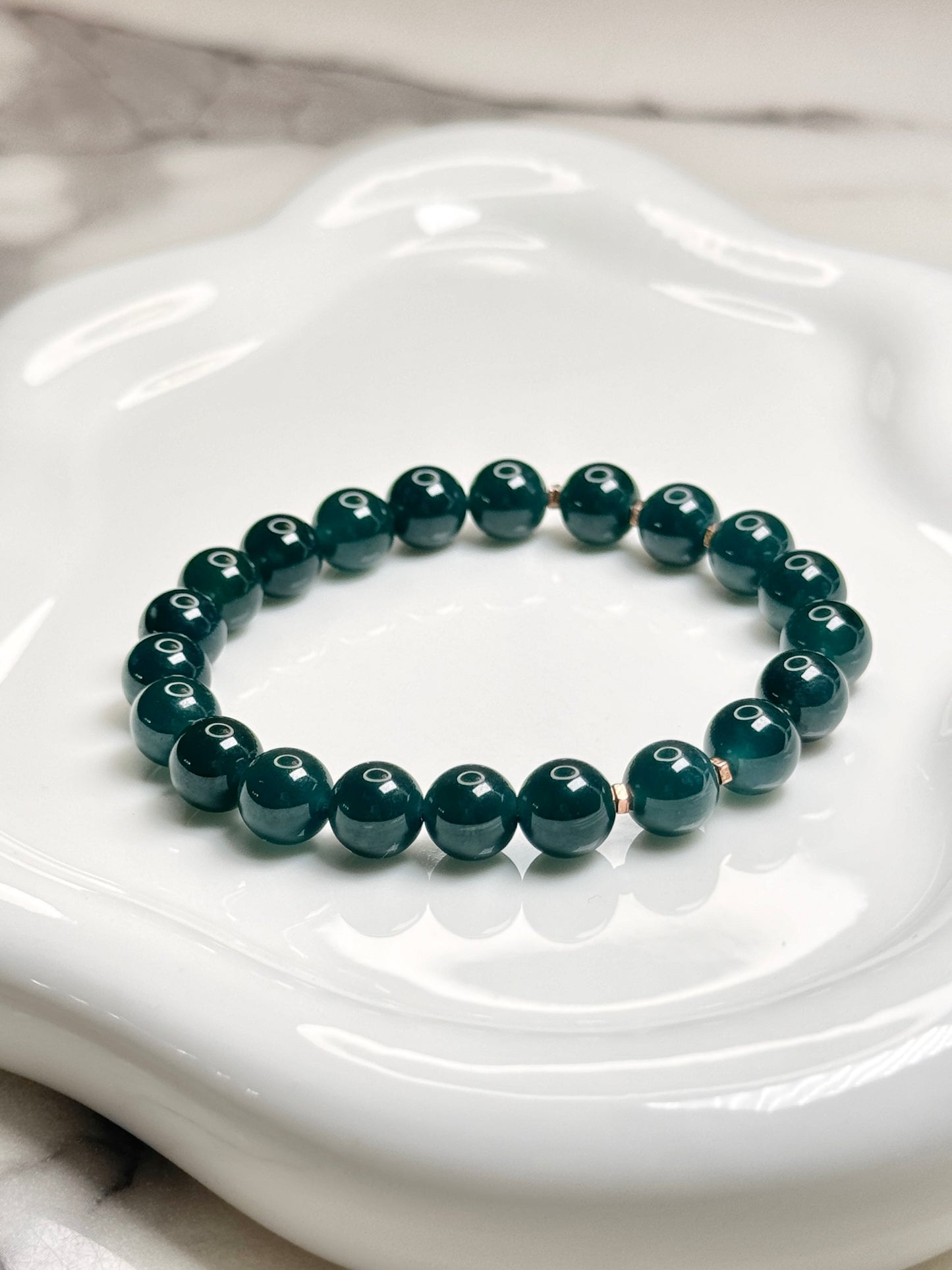 Bluewater Kind of Jadeite Beaded Bracelet