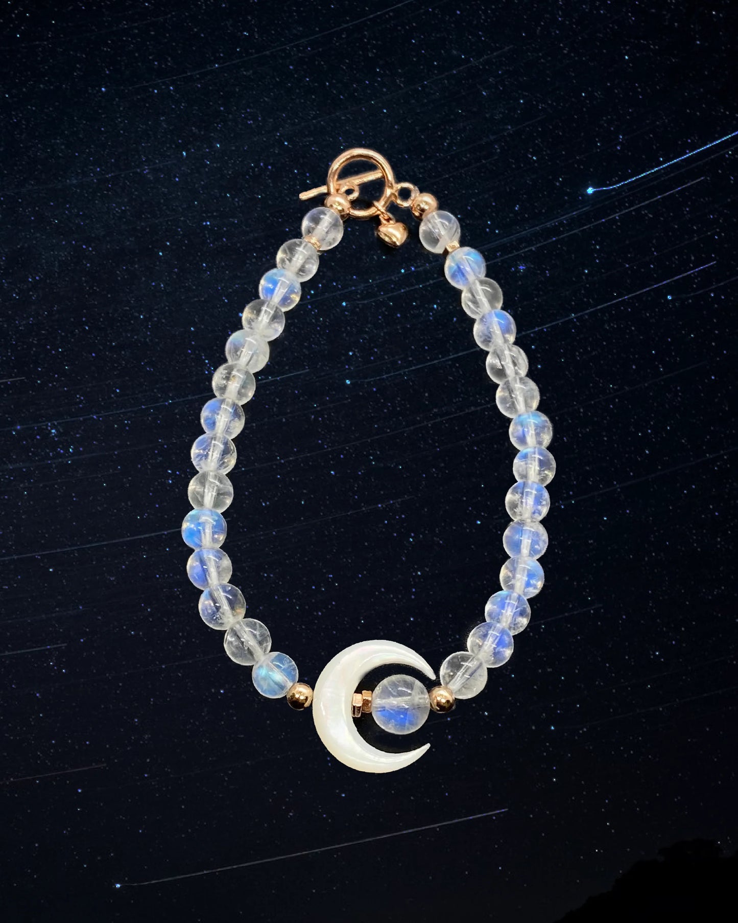 New Moon Moonstone Bracelet