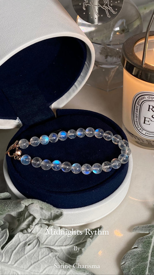 High Quality New Moon Moonstone Bracelet