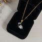 Twins Flower Herkimer Diamond Necklace