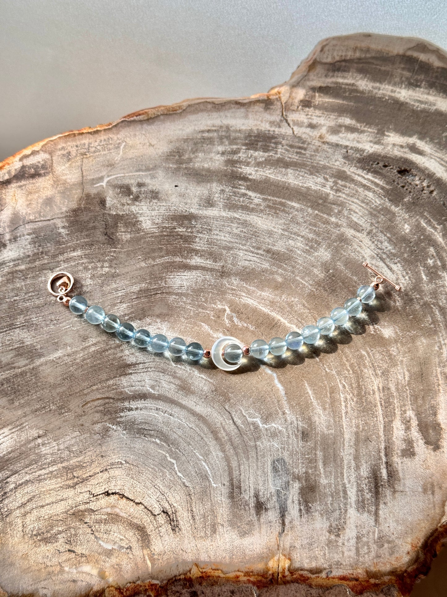 New Moon Aquamarine Bracelet