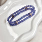 Precious High Quality Double Layer Tanzanite Bracelet