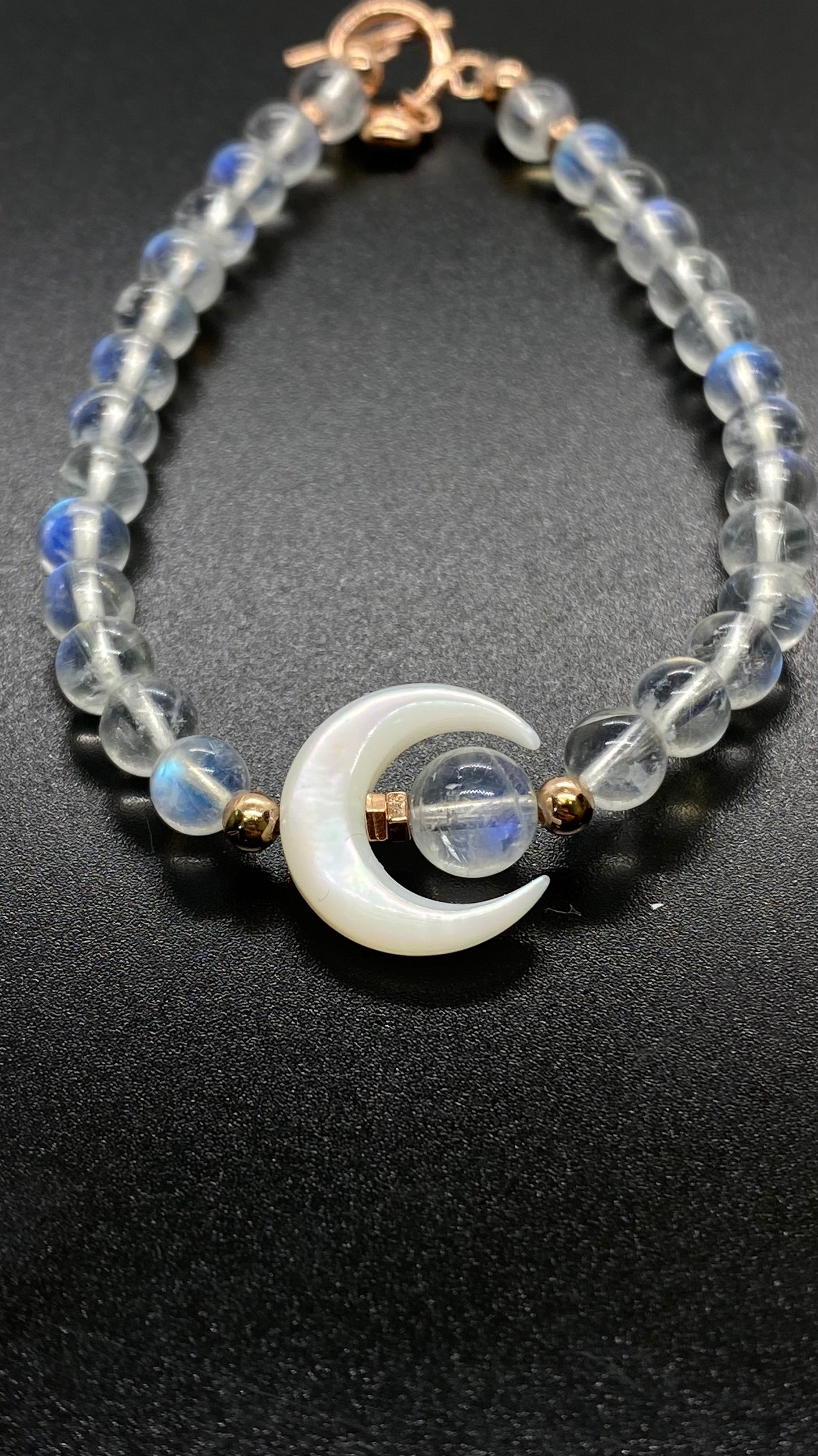 New Moon Moonstone Bracelet