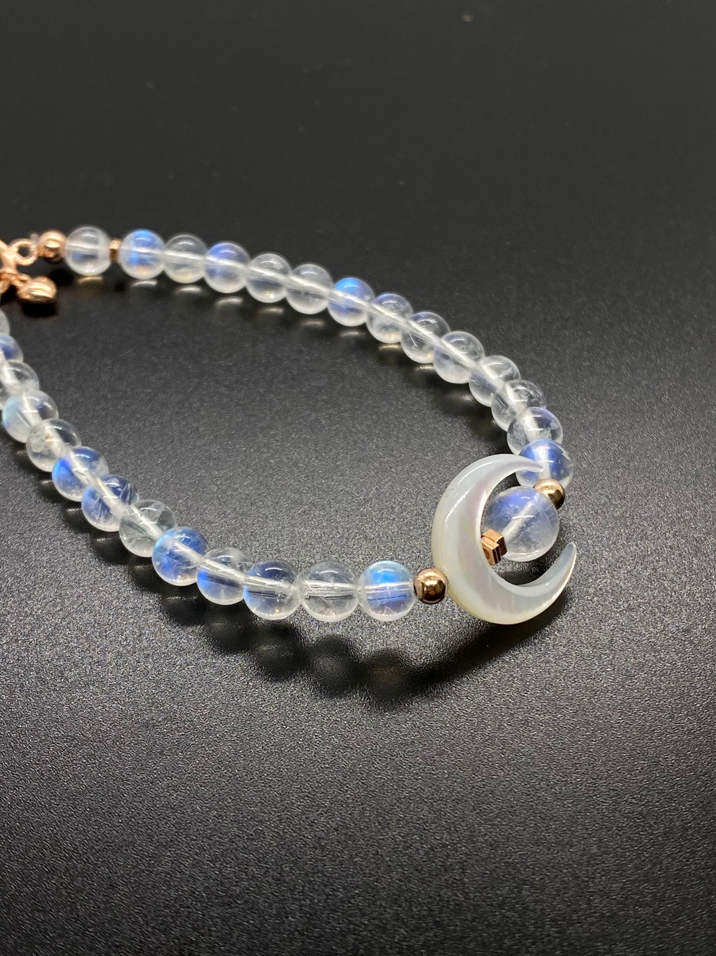 New Moon Moonstone Bracelet