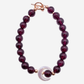 New Moon Garnet Bracelet with Mother of Pearl Moon