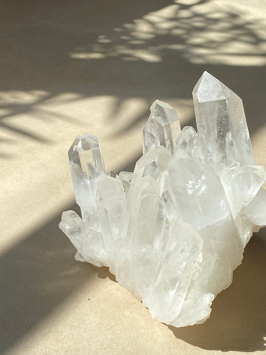 High Quality Clear Quartz Cluster