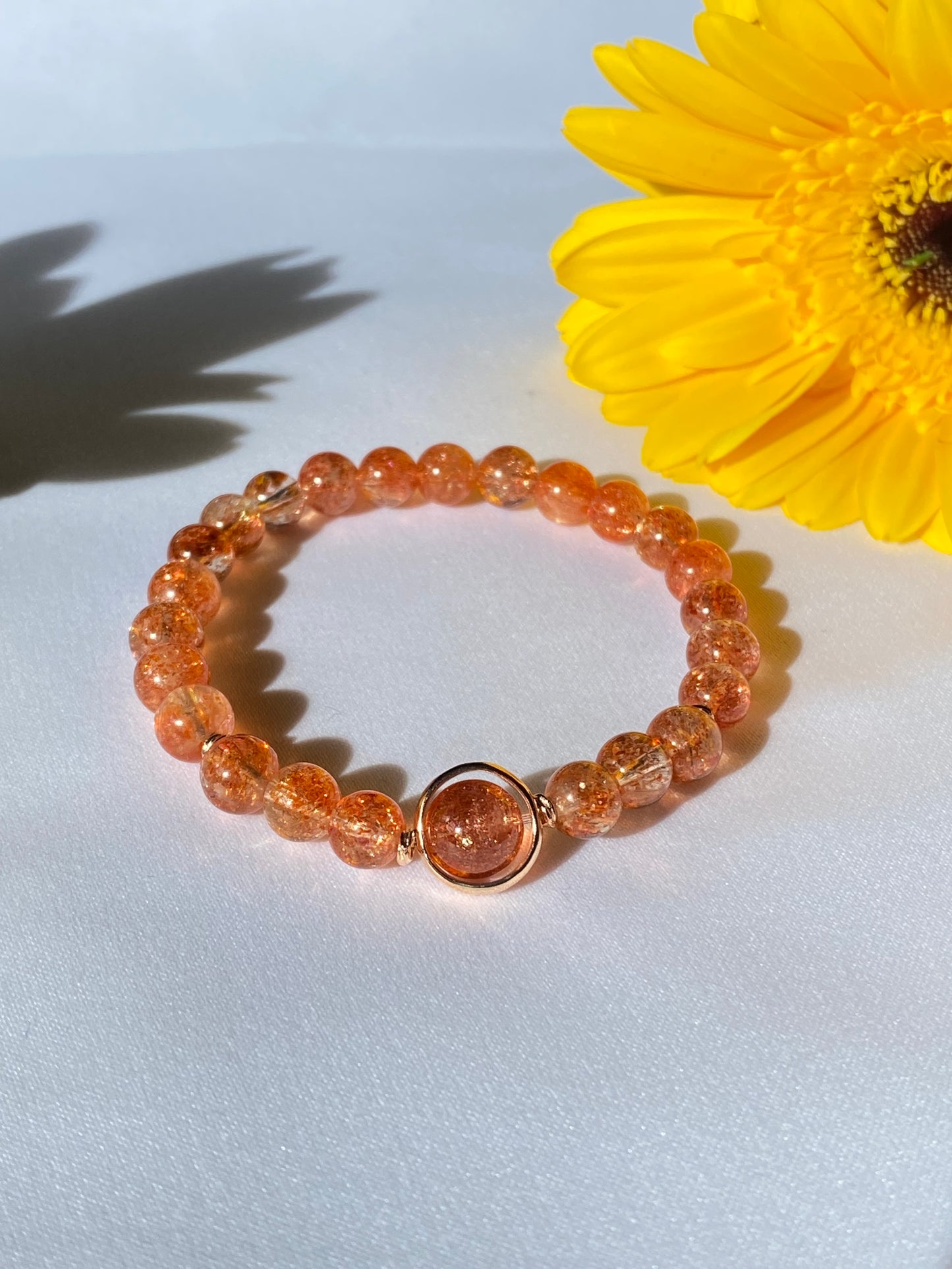 Ariel High Quality Oligoclase Sunstone Bracelet