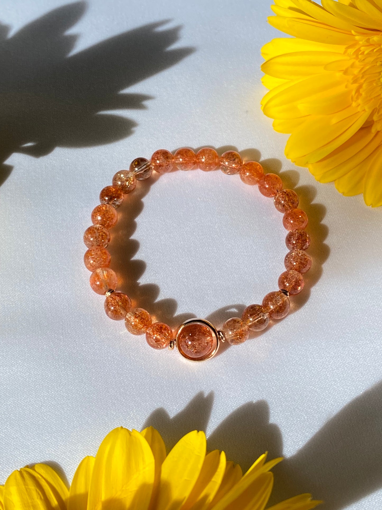 Ariel High Quality Oligoclase Sunstone Bracelet