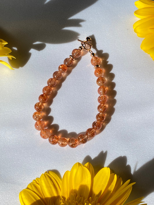 Collectible Oligoclase Sunstone Bracelet