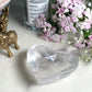 High Quality Heart Shaped Clear Quartz Plate