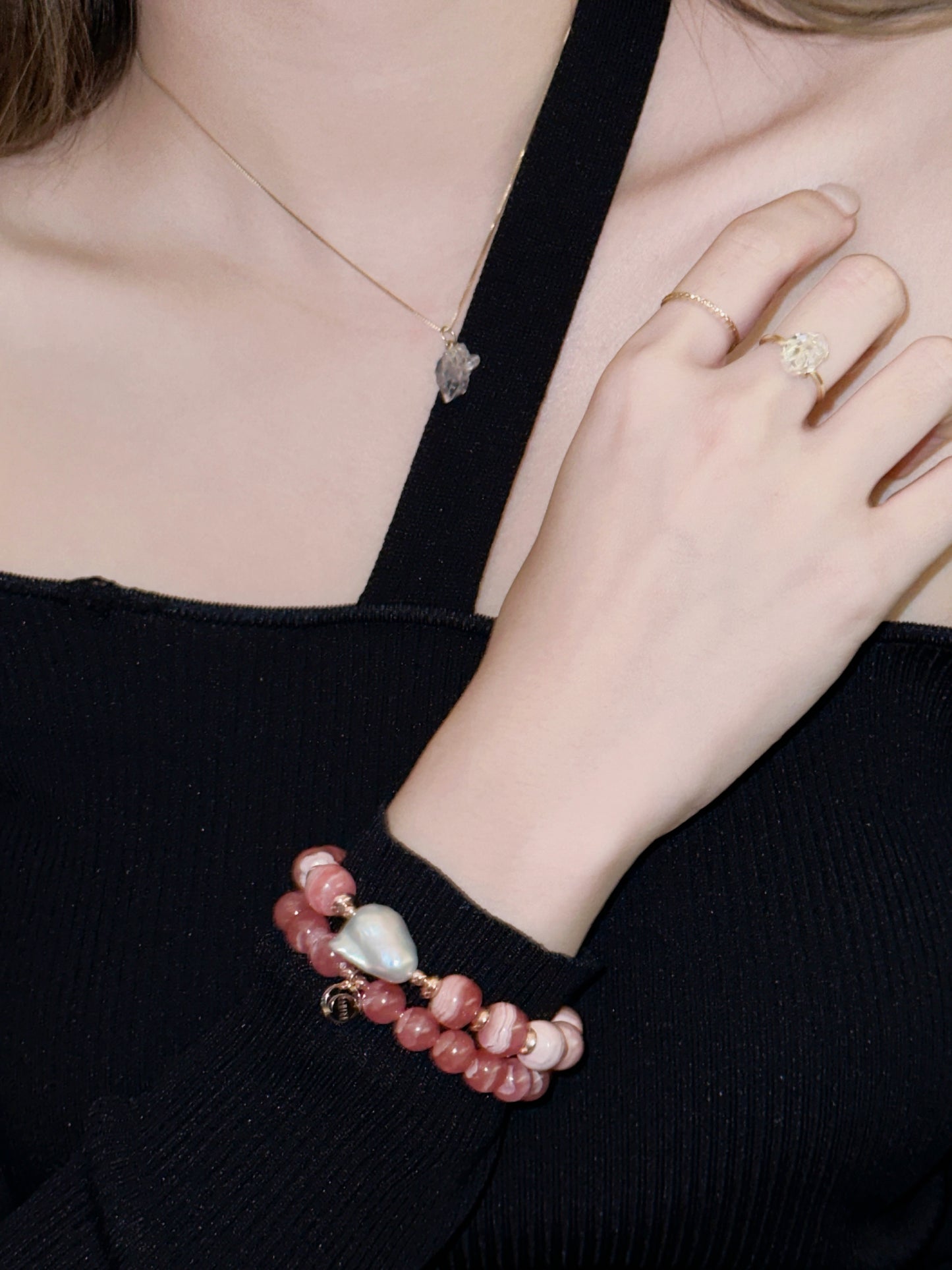 Rhodochrosite Bracelace