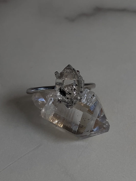 Herkimer Diamond Ring