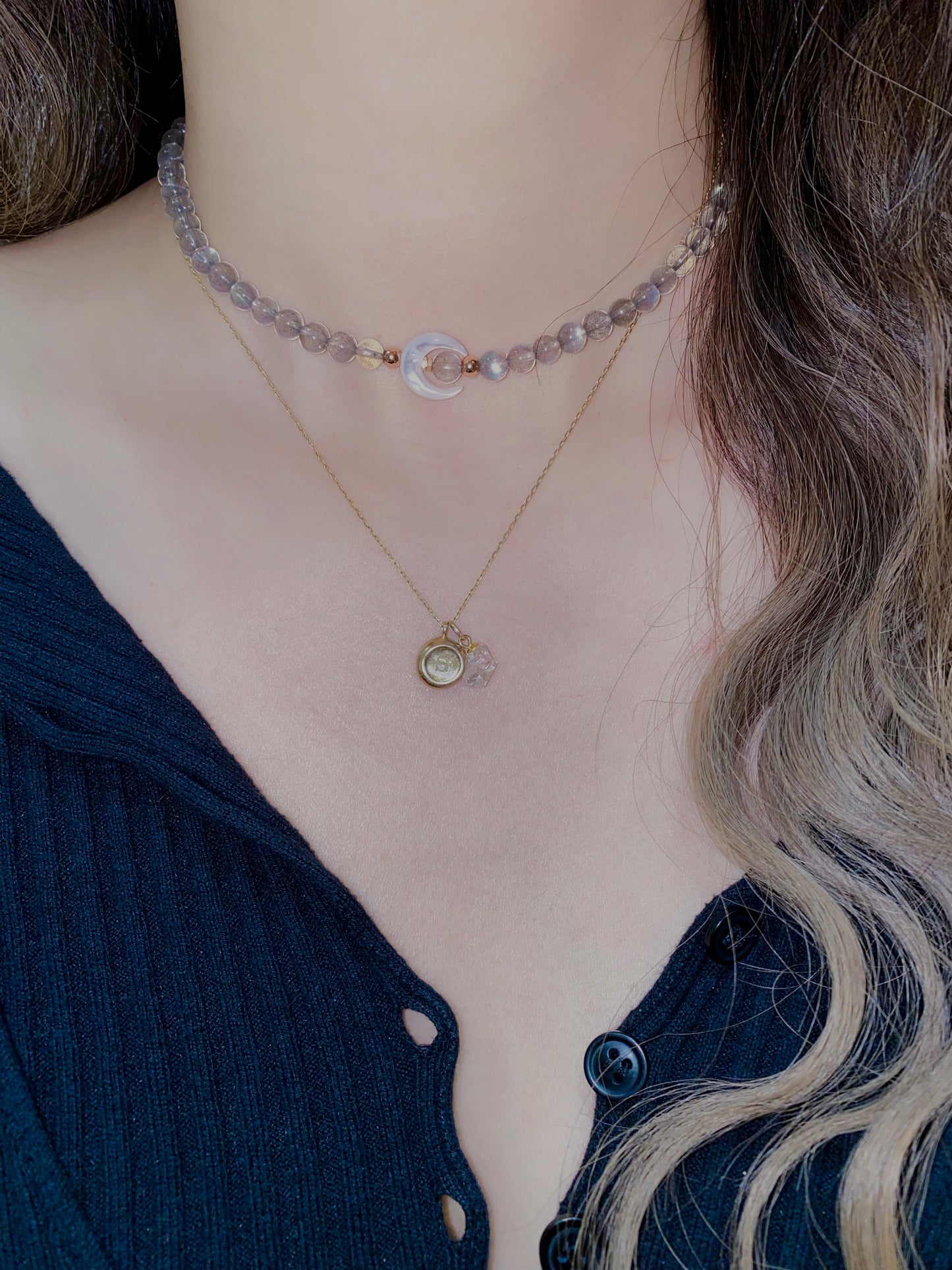 New Moon Labradorite Necklace